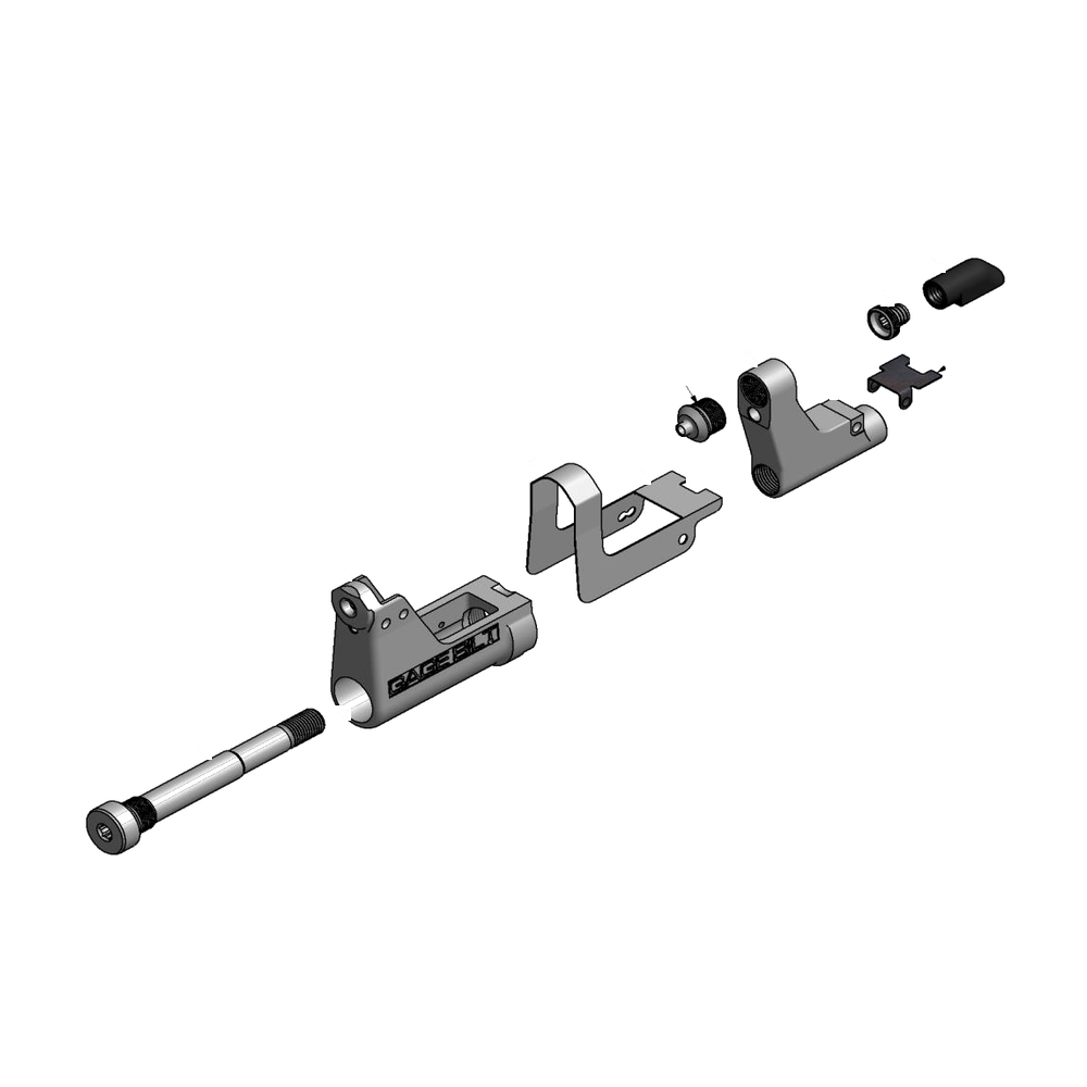 מבט מפורק מספר 2 על רכיבי ראש הסמרור Gage Bilt NASS05-34OSSG - Exploded component view 2 of Gage Bilt NASS05-34OSSG nose assembly