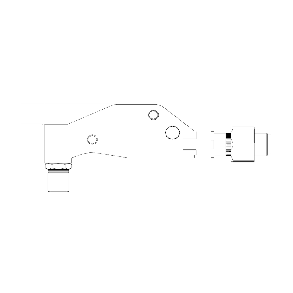 תצוגת מוצר נקייה של ראש סמרור Gage Bilt 456MAX-751C-54RA על רקע לבן - Clean product view of Gage Bilt 456MAX-751C-54RA nose assembly on a white background