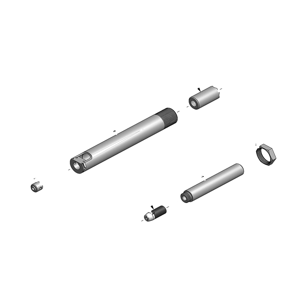 מבט מפורק מספר 2 על רכיבי ראש הסמרור Gage Bilt 4C-715B-43AIS - Exploded component view 2 of Gage Bilt 4C-715B-43AIS nose assembly