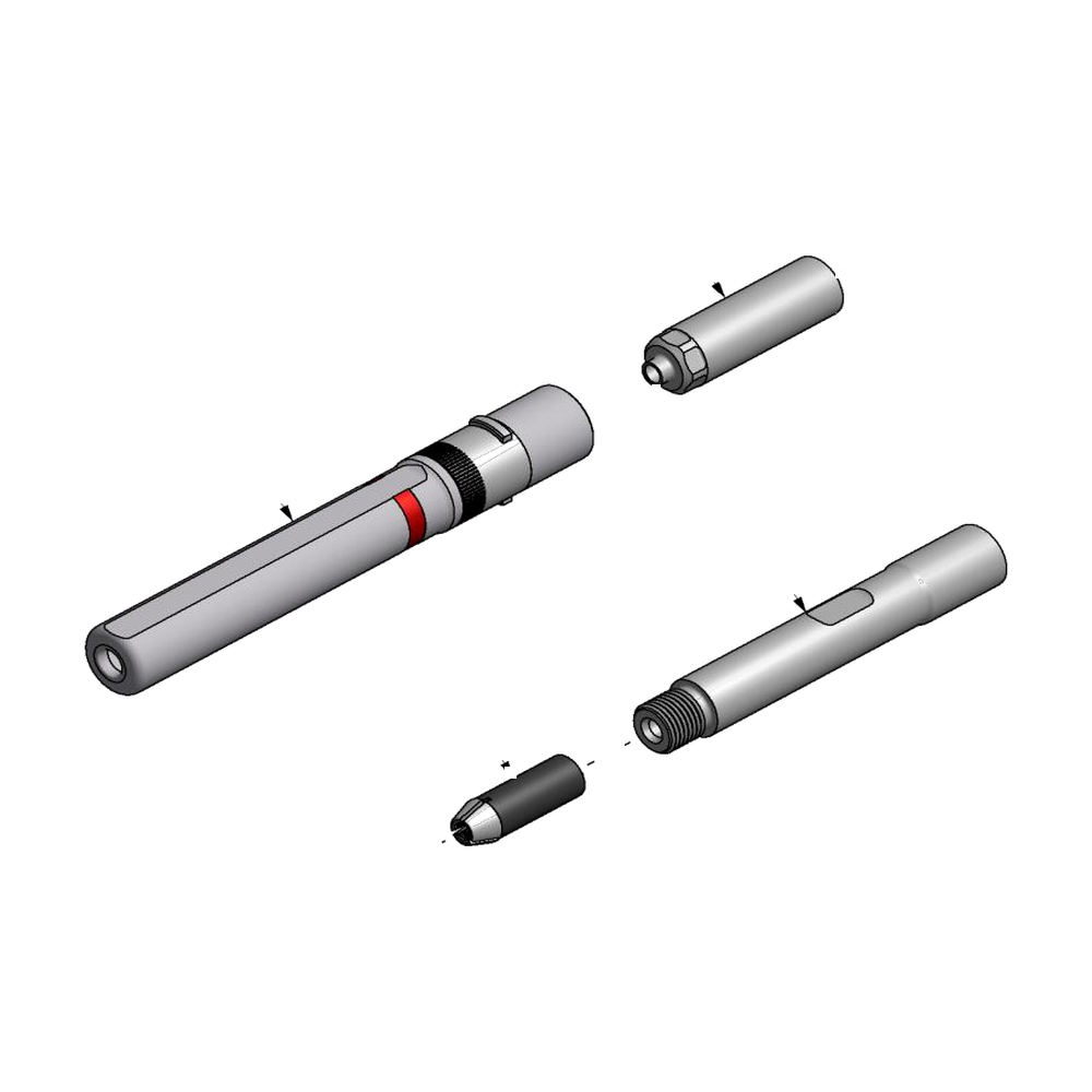 מבט מפורק מספר 2 על רכיבי ראש הסמרור Gage Bilt MLGP5-2480-45 - Exploded component view 2 of Gage Bilt MLGP5-2480-45 nose assembly