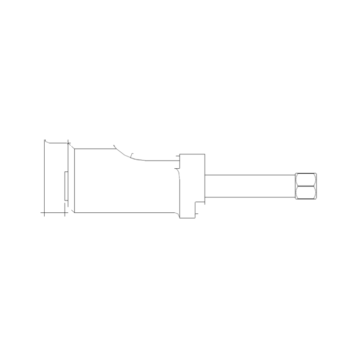 תצוגת מוצר נקייה של ראש סמרור Gage Bilt CL5MM-204C-30OS על רקע לבן - Clean product view of Gage Bilt CL5MM-204C-30OS nose assembly on a white background