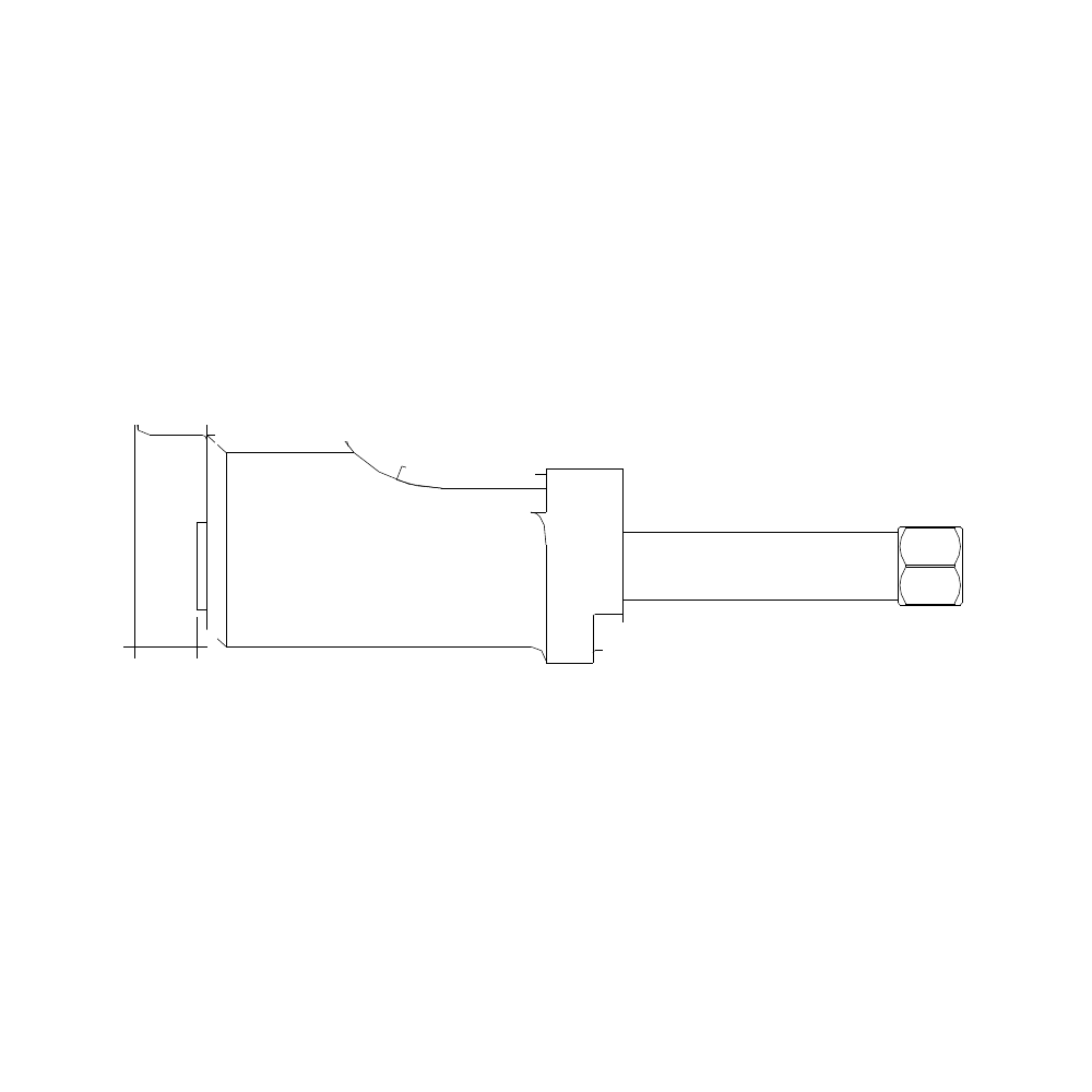 תצוגת מוצר נקייה של ראש סמרור Gage Bilt CL5MM-204C-30OS על רקע לבן - Clean product view of Gage Bilt CL5MM-204C-30OS nose assembly on a white background