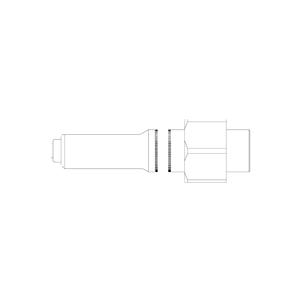 תצוגת מוצר נקייה של ראש סמרור Gage Bilt ASP-752C-20 על רקע לבן - Clean product view of Gage Bilt ASP-752C-20 nose assembly on a white background