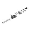 מבט מפורק מספר 2 על רכיבי ראש הסמרור Gage Bilt NAS08-204C-25OS - Exploded component view 2 of Gage Bilt NAS08-204C-25OS nose assembly