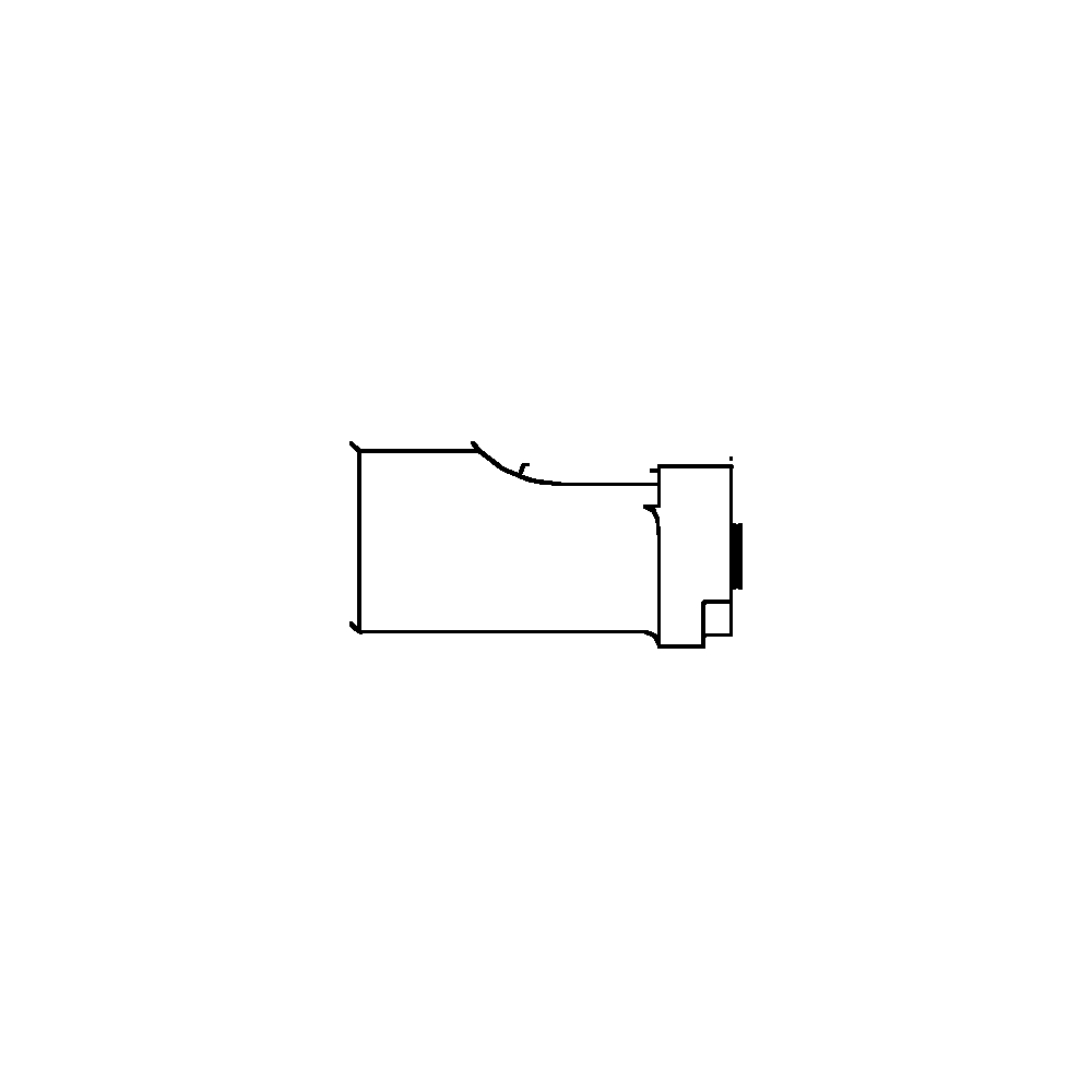 תצוגת מוצר נקייה של ראש סמרור Gage Bilt SB-206G-27OS על רקע לבן - Clean product view of Gage Bilt SB-206G-27OS nose assembly on a white background