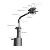 מבט נוסף על כלי סמרור למערכת מפוצלת Gage Bilt GB704SR - Additional view of the Gage Bilt GB704SR split-system rivet tool