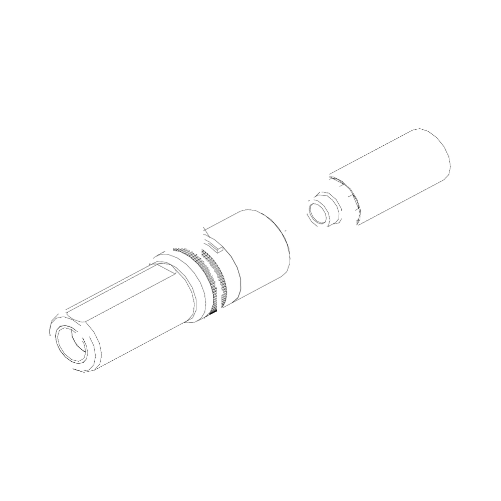 תצוגת מוצר נקייה של ראש סמרור Gage Bilt NAS-745B-23 על רקע לבן - Clean product view of Gage Bilt NAS-745B-23 nose assembly on a white background