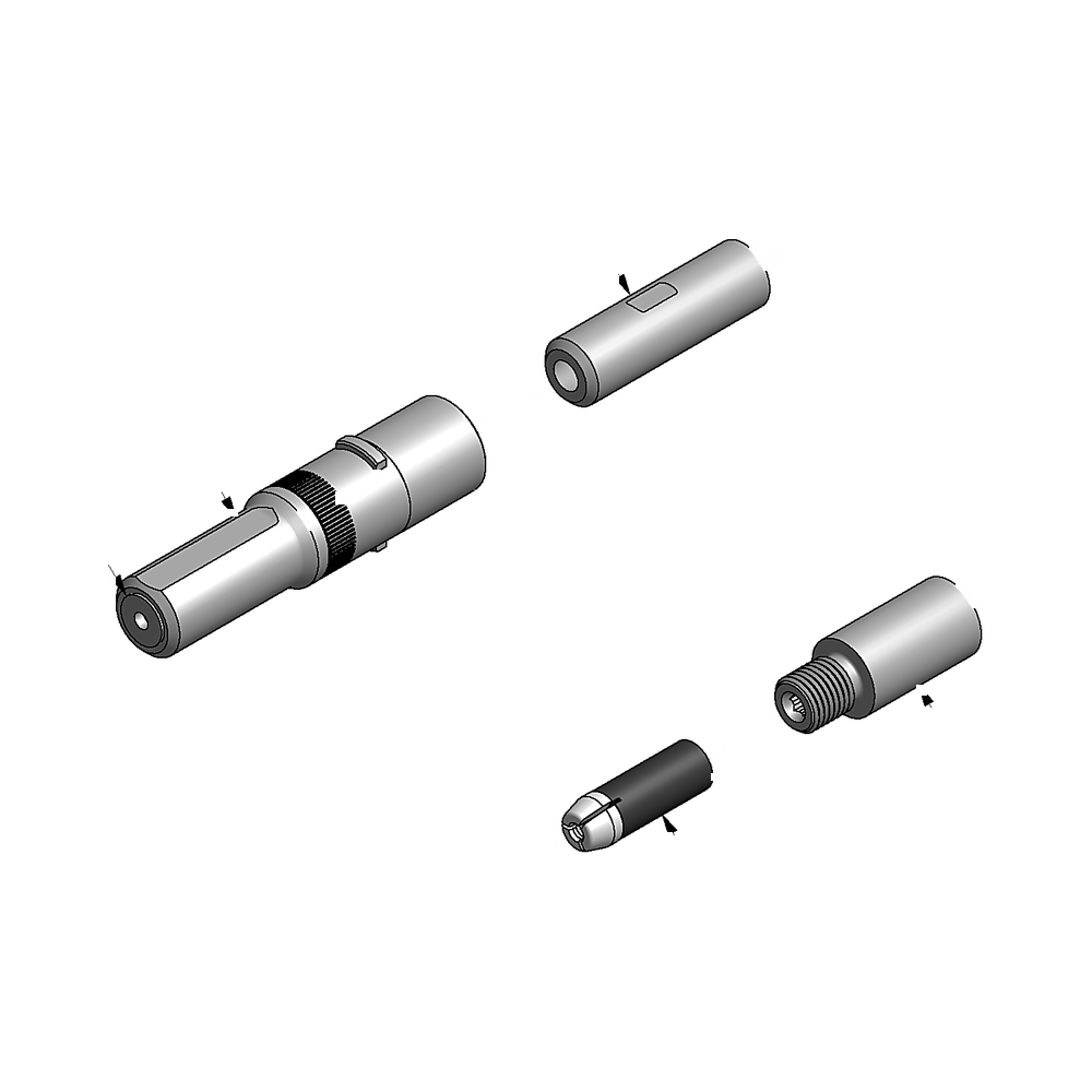 מבט מפורק מספר 2 על רכיבי ראש הסמרור Gage Bilt 6C-752B-20 - Exploded component view 2 of Gage Bilt 6C-752B-20 nose assembly