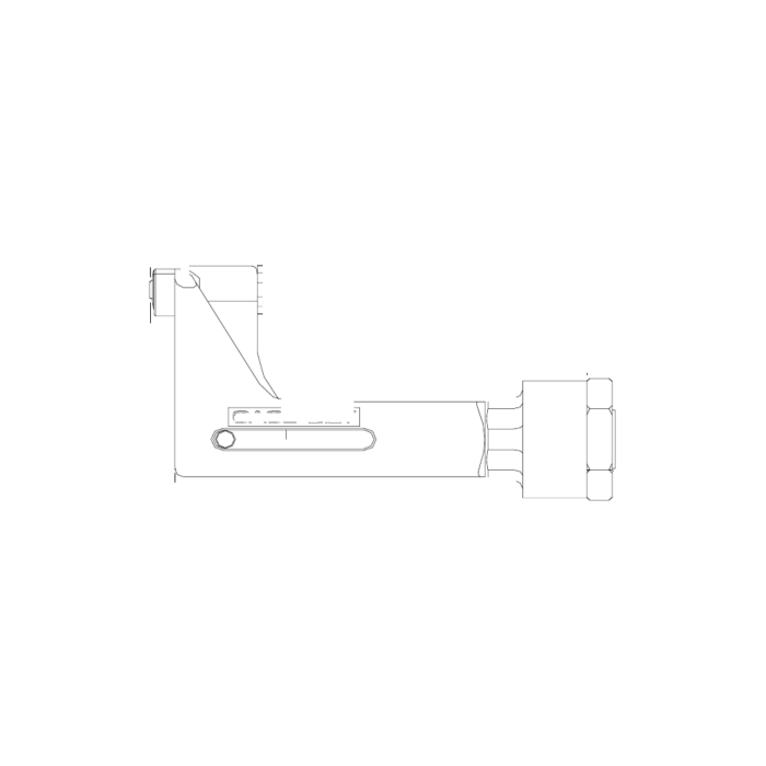 תצוגת מוצר נקייה של ראש סמרור Gage Bilt 6KT-751-43OS על רקע לבן - Clean product view of Gage Bilt 6KT-751-43OS nose assembly on a white background