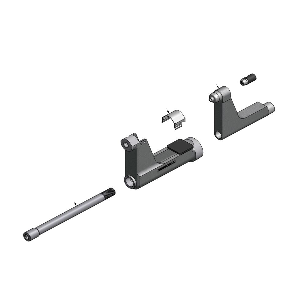 מבט מפורק מספר 2 על רכיבי ראש הסמרור Gage Bilt LGP06-206A-48 - Exploded component view 2 of Gage Bilt LGP06-206A-48 nose assembly