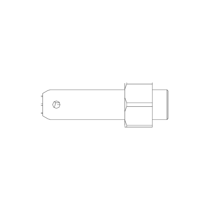 תצוגת מוצר נקייה של ראש סמרור Gage Bilt 456MAX-751-21 על רקע לבן - Clean product view of Gage Bilt 456MAX-751-21 nose assembly on a white background