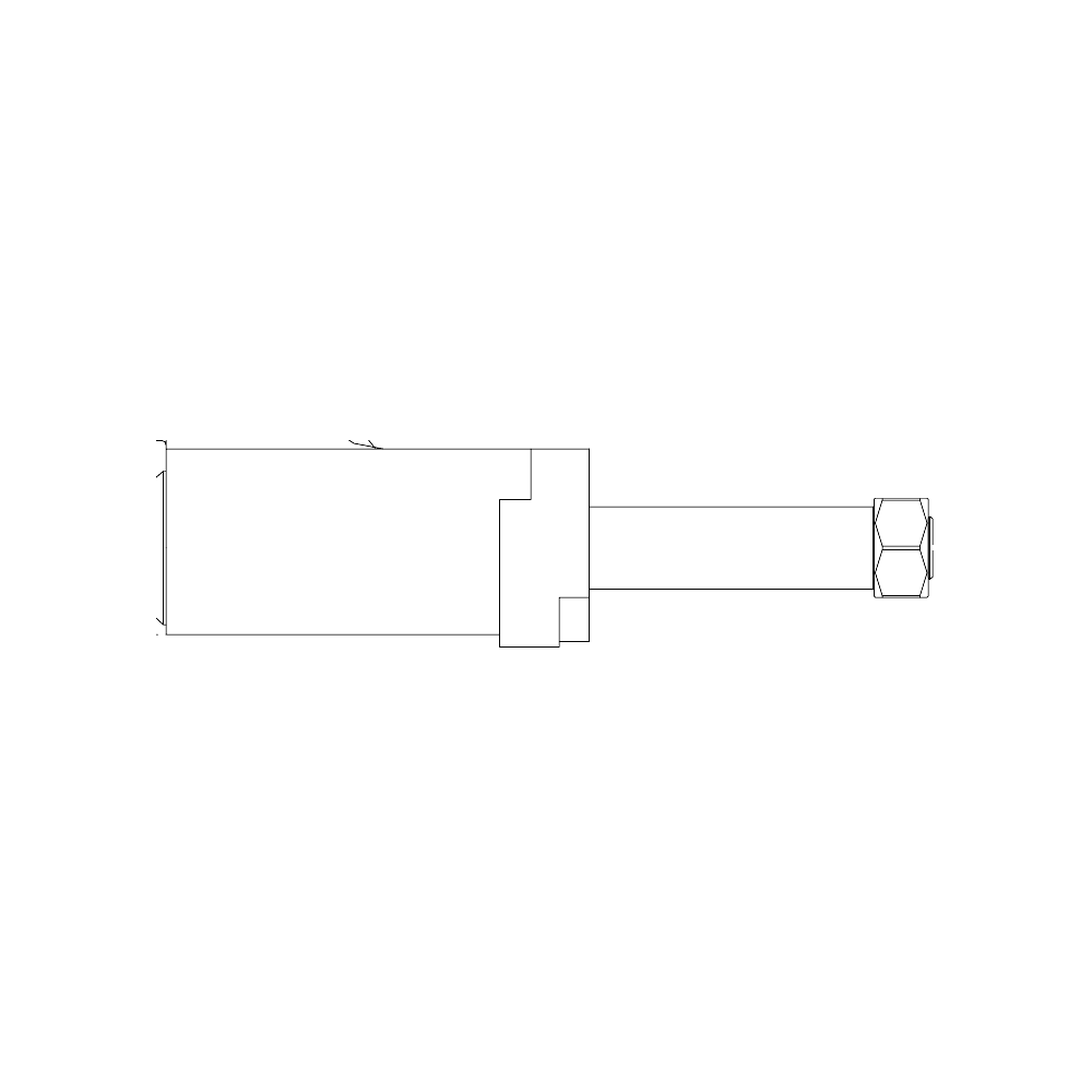 תצוגת מוצר נקייה של ראש סמרור Gage Bilt NAS-205A-31 על רקע לבן - Clean product view of Gage Bilt NAS-205A-31 nose assembly on a white background