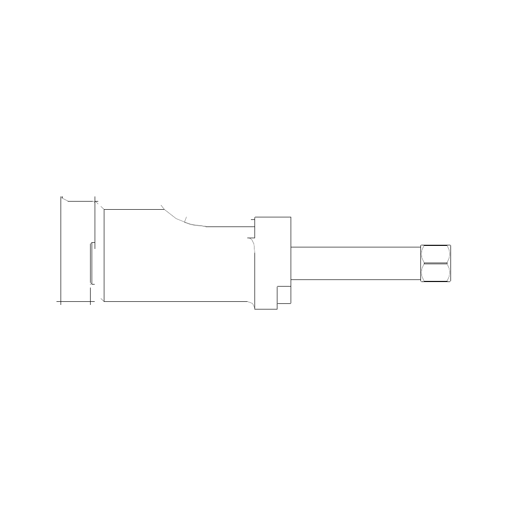 תצוגת מוצר נקייה של ראש סמרור Gage Bilt CL6MM-204A-30OS על רקע לבן - Clean product view of Gage Bilt CL6MM-204A-30OS nose assembly on a white background