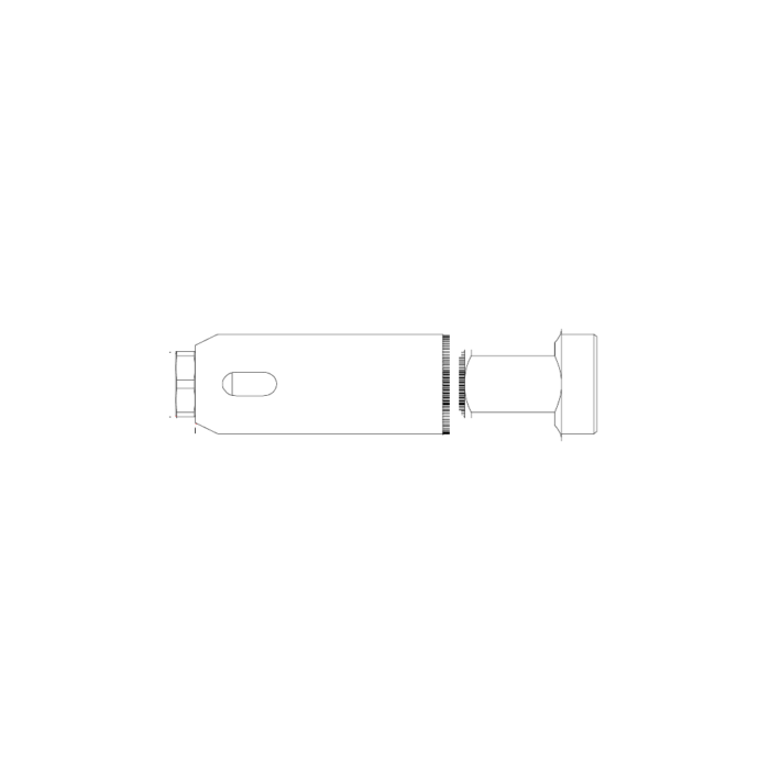 תצוגת מוצר נקייה של ראש סמרור Gage Bilt EP910-745-28 על רקע לבן - Clean product view of Gage Bilt EP910-745-28 nose assembly on a white background