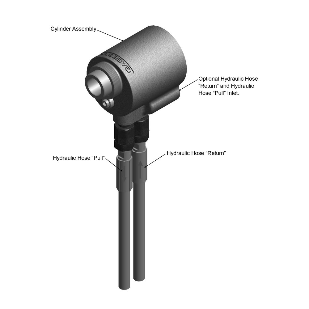 מבט נוסף על כלי סמרור הידראולי Gage Bilt GB208-625/GB208-625(A) - Additional view of the Gage Bilt GB208-625/GB208-625(A) hydraulic rivet tool