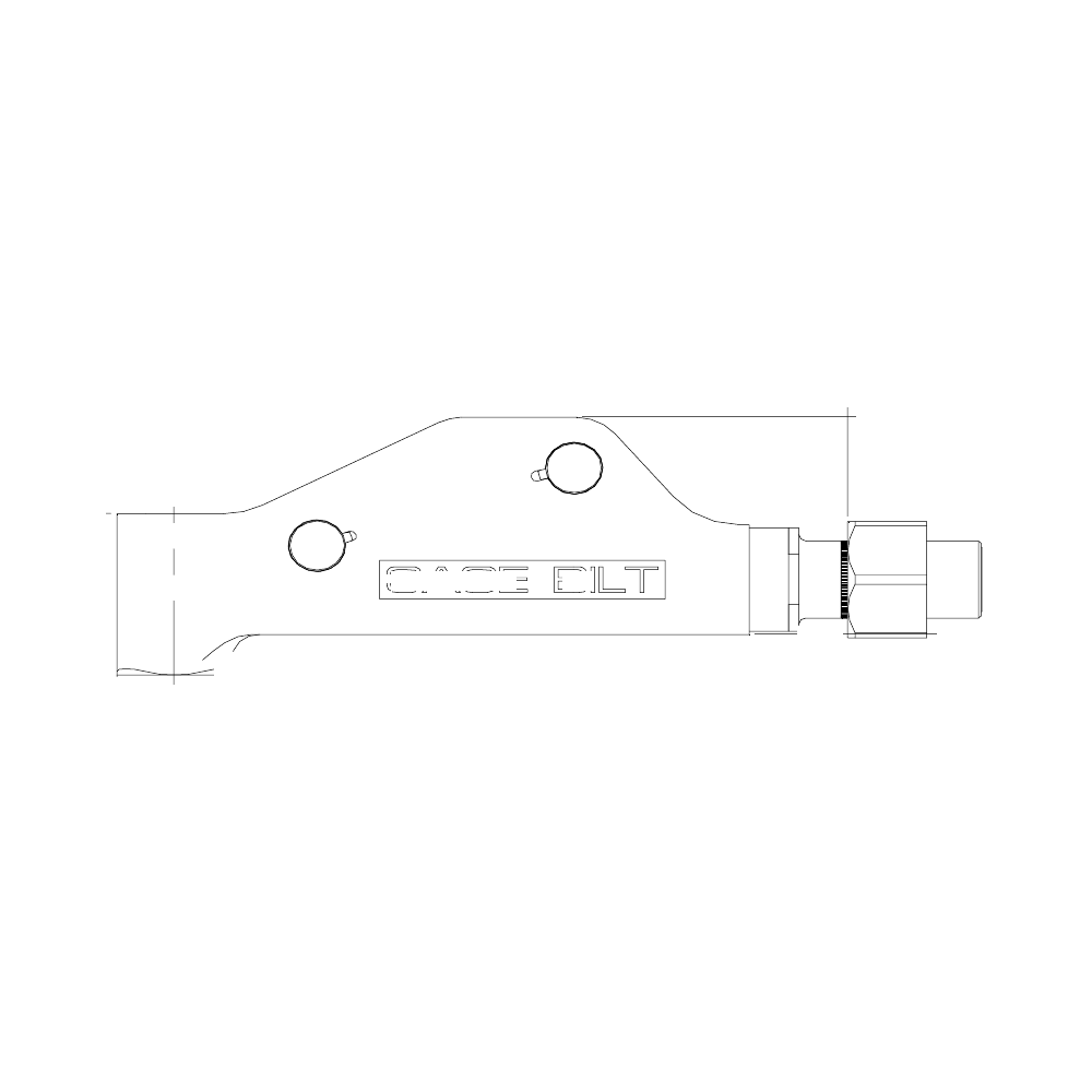 תצוגת מוצר נקייה של ראש סמרור Gage Bilt SMLS08-713A-58RA על רקע לבן - Clean product view of Gage Bilt SMLS08-713A-58RA nose assembly on a white background