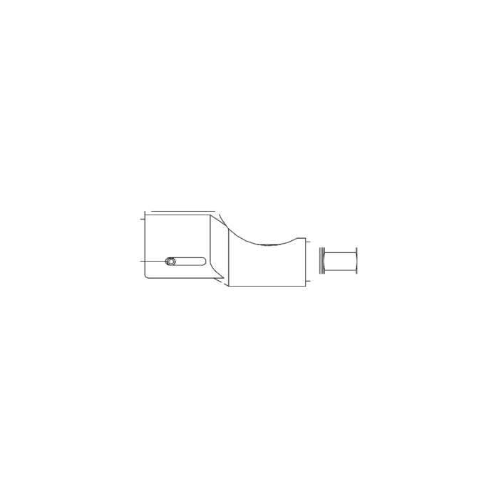 תצוגת מוצר נקייה של ראש סמרור Gage Bilt 456MAX-751B-43OS על רקע לבן - Clean product view of Gage Bilt 456MAX-751B-43OS nose assembly on a white background