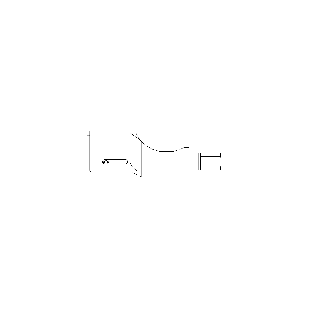 תצוגת מוצר נקייה של ראש סמרור Gage Bilt 456MAX-751B-43OS על רקע לבן - Clean product view of Gage Bilt 456MAX-751B-43OS nose assembly on a white background