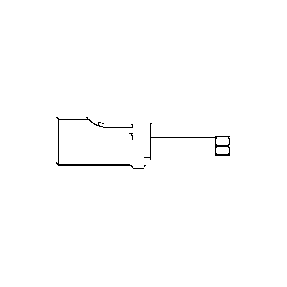 תצוגת מוצר נקייה של ראש סמרור Gage Bilt SB-204C-27OS על רקע לבן - Clean product view of Gage Bilt SB-204C-27OS nose assembly on a white background