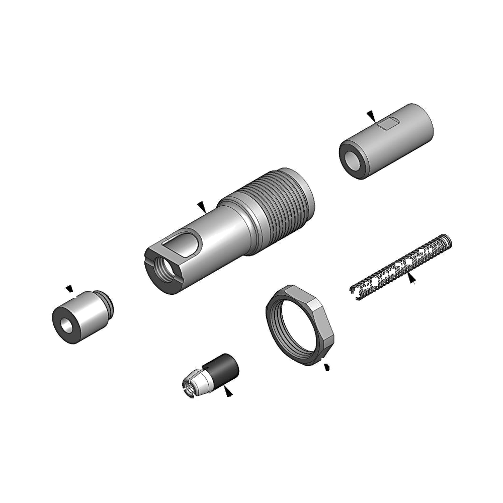 מבט מפורק מספר 2 על רכיבי ראש הסמרור Gage Bilt GS10-704-19 - Exploded component view 2 of Gage Bilt GS10-704-19 nose assembly