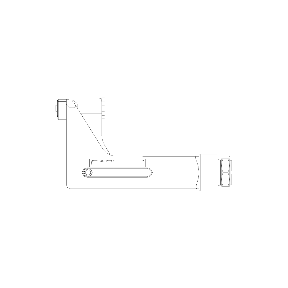 תצוגת מוצר נקייה של ראש סמרור Gage Bilt SMLS-715-40OS על רקע לבן - Clean product view of Gage Bilt SMLS-715-40OS nose assembly on a white background