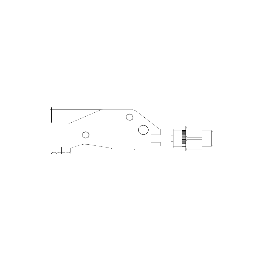 תצוגת מוצר נקייה של ראש סמרור Gage Bilt 6N-751A-54RA על רקע לבן - Clean product view of Gage Bilt 6N-751A-54RA nose assembly on a white background