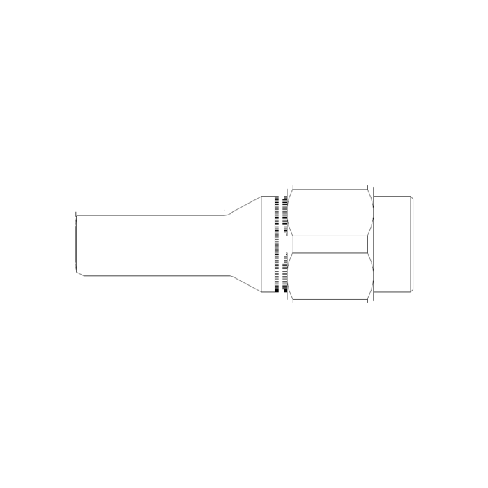 תצוגת מוצר נקייה של ראש סמרור Gage Bilt NAS-755-23 על רקע לבן - Clean product view of Gage Bilt NAS-755-23 nose assembly on a white background