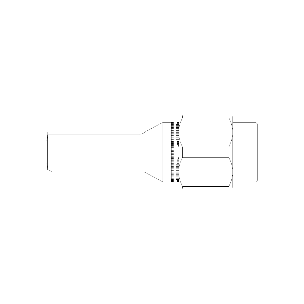 תצוגת מוצר נקייה של ראש סמרור Gage Bilt NAS-755-23 על רקע לבן - Clean product view of Gage Bilt NAS-755-23 nose assembly on a white background