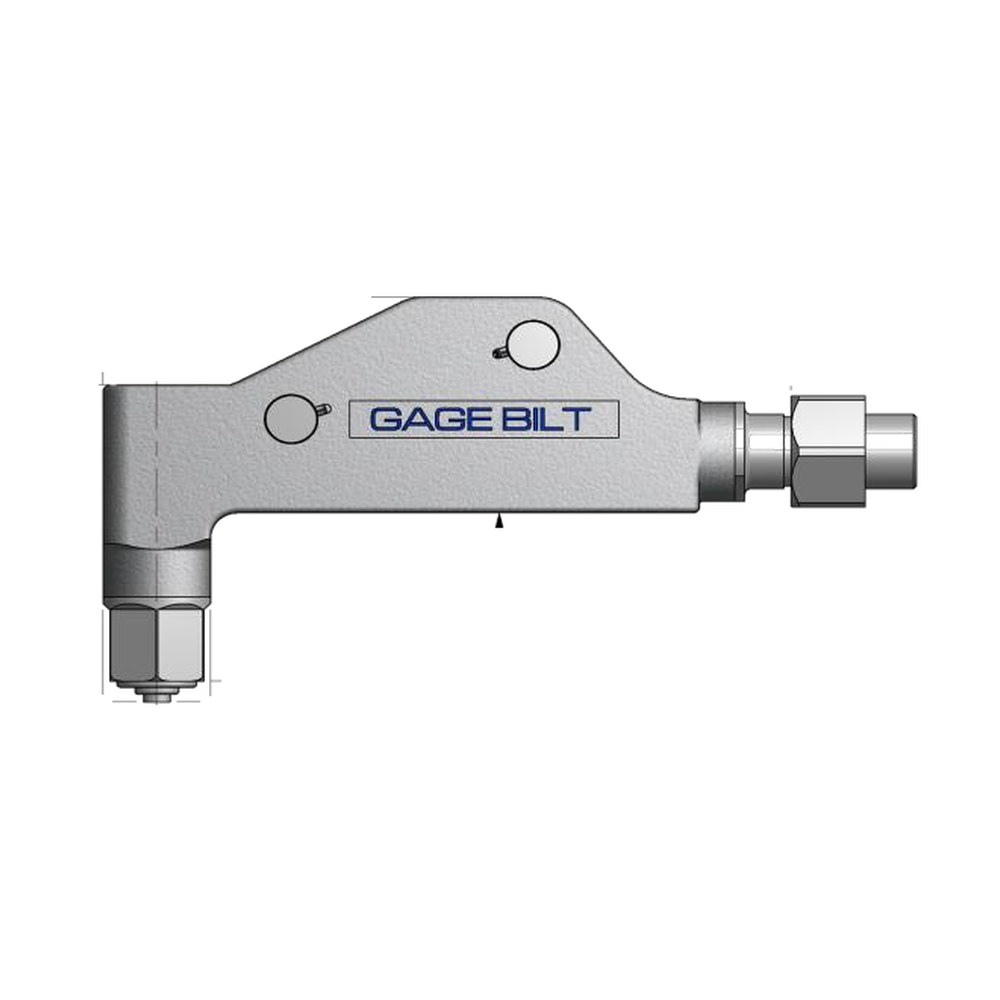 תצוגת מוצר נקייה של ראש סמרור Gage Bilt ASP10-713-58RA על רקע לבן - Clean product view of Gage Bilt ASP10-713-58RA nose assembly on a white background