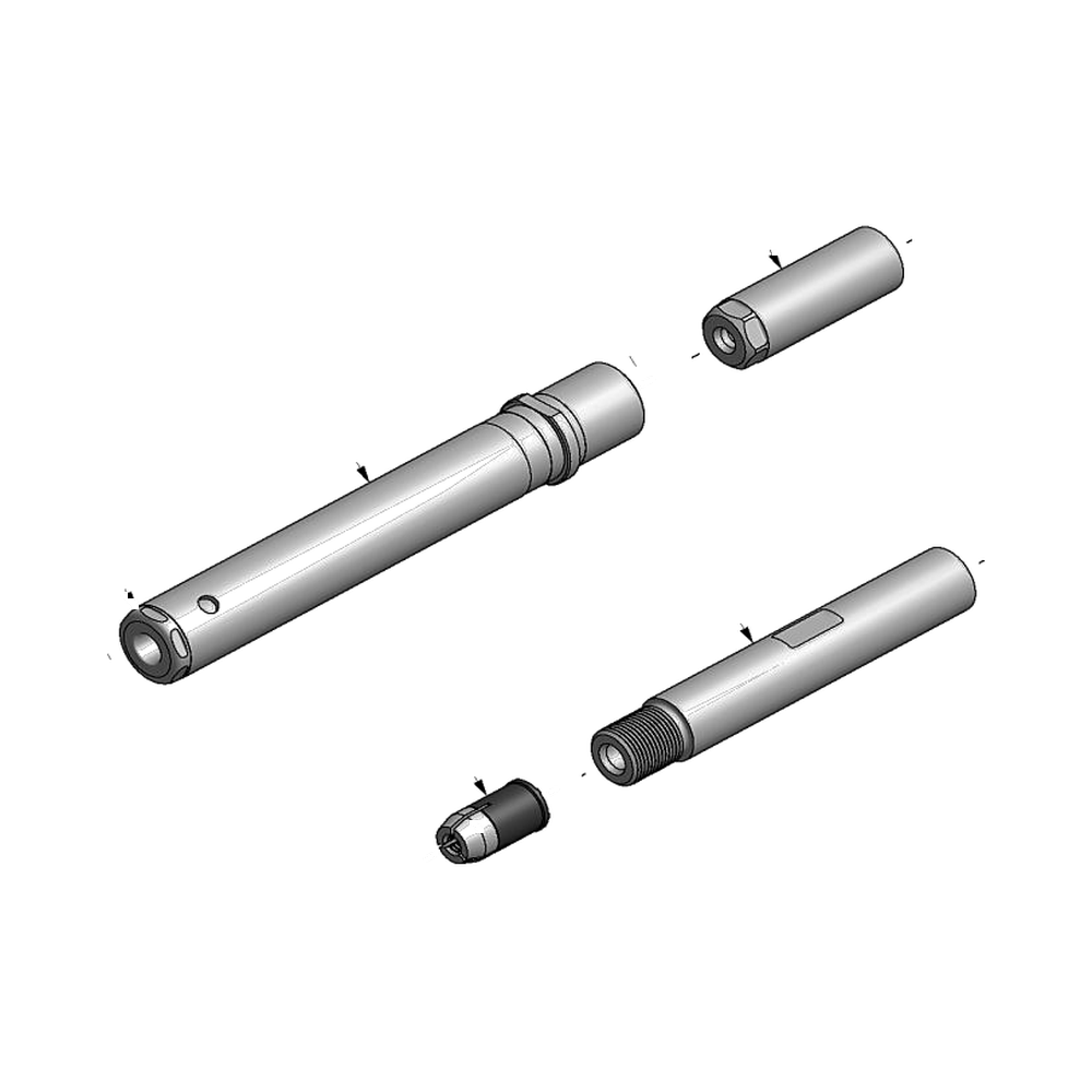 מבט מפורק מספר 2 על רכיבי ראש הסמרור Gage Bilt MG-722-46 - Exploded component view 2 of Gage Bilt MG-722-46 nose assembly