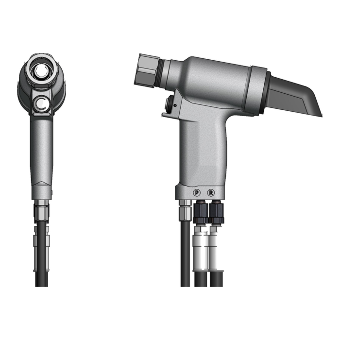 כלי סמרור הידראולי Gage Bilt GB2581/GB2581A במבט מוצר על רקע לבן - Gage Bilt GB2581/GB2581A hydraulic rivet tool product view on a white background