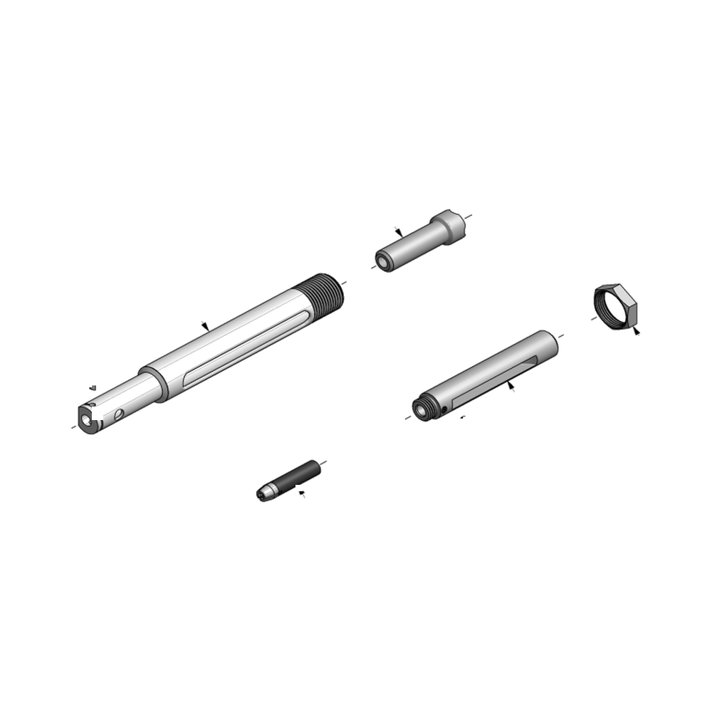 מבט מפורק מספר 2 על רכיבי ראש הסמרור Gage Bilt 4A-51-46 - Exploded component view 2 of Gage Bilt 4A-51-46 nose assembly