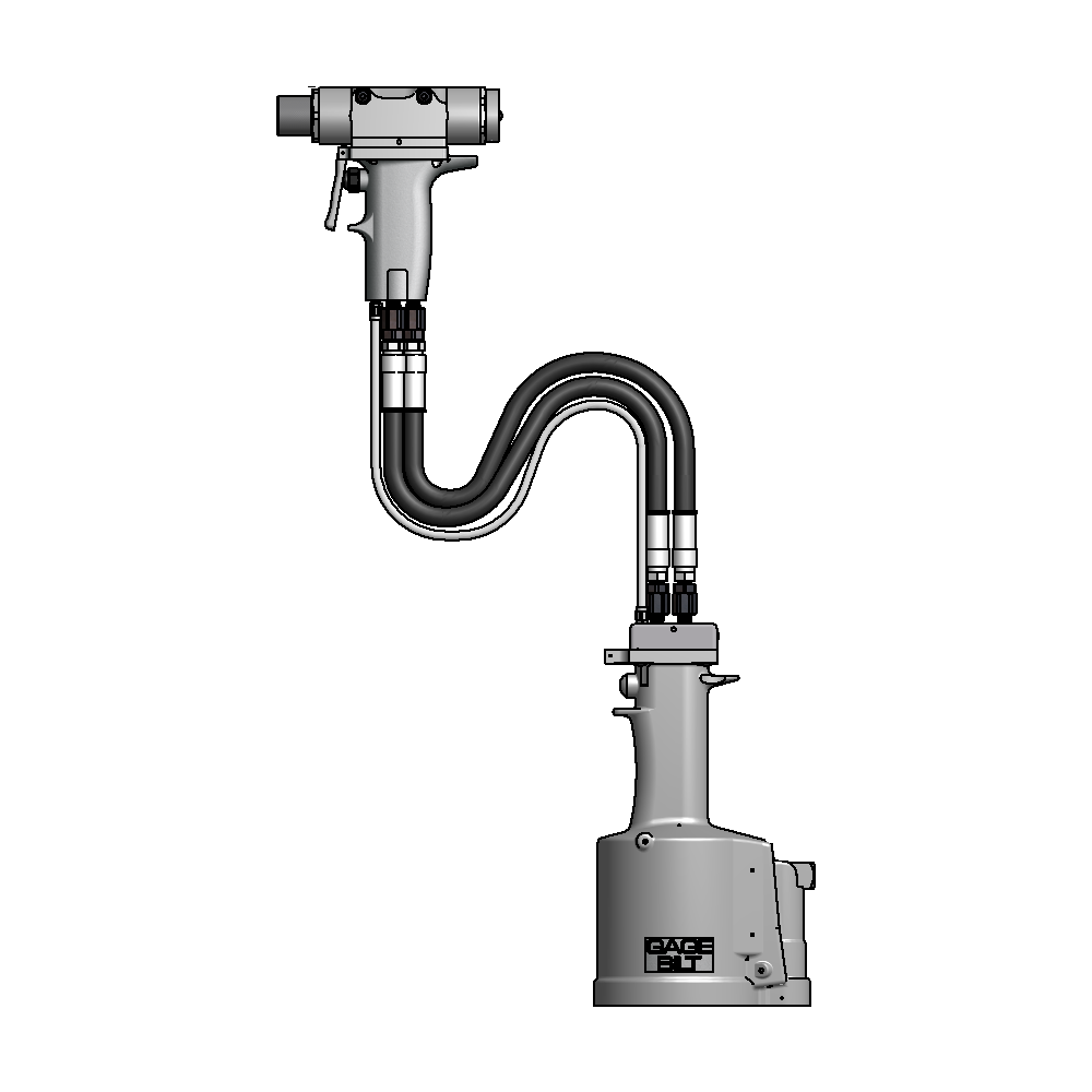 מבט נוסף על כלי סמרור פנאומטי-הידראולי Gage Bilt GB784 - Additional view of the Gage Bilt GB784 pneudraulic rivet tool