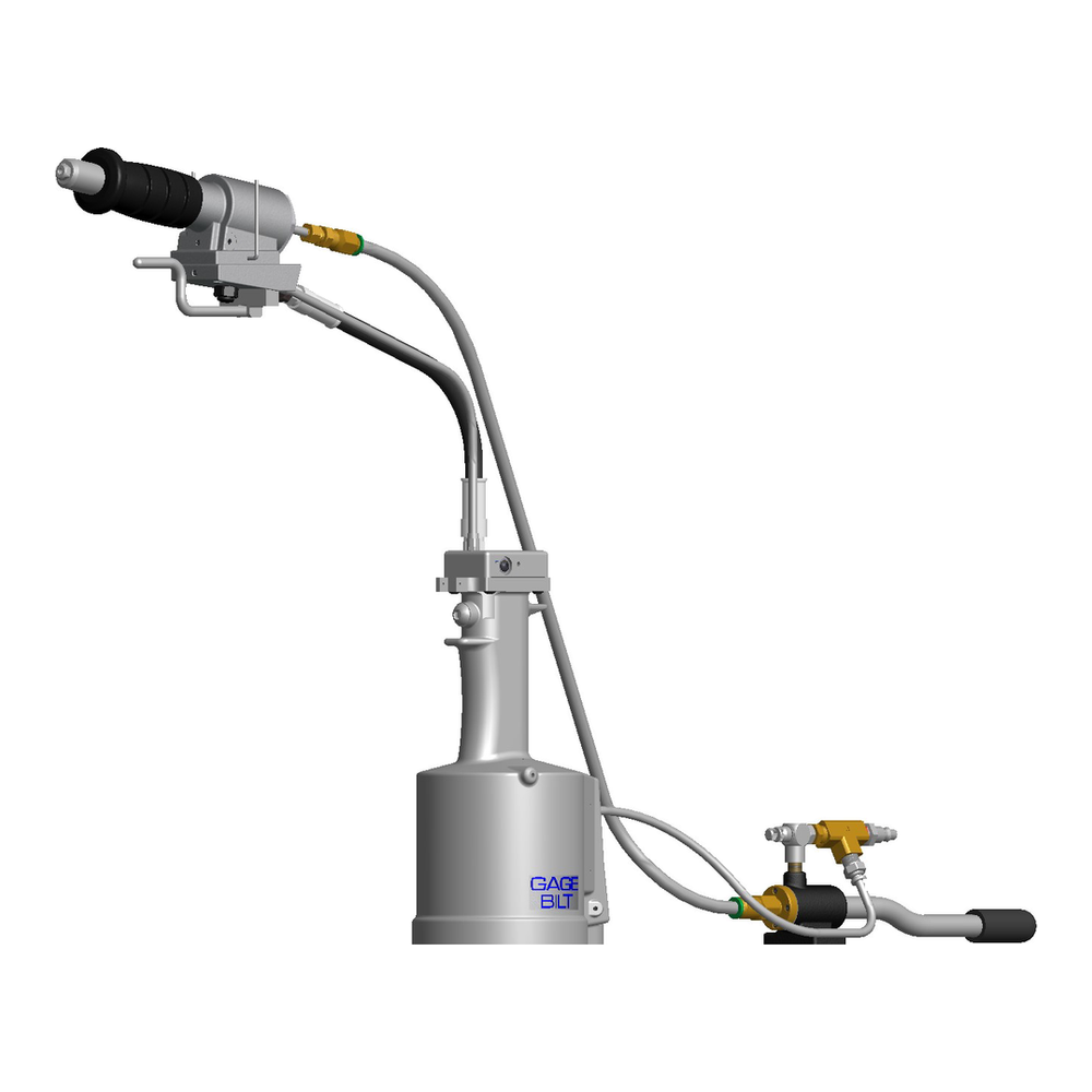 כלי סמרור למערכת מפוצלת Gage Bilt GB743SRVT במבט מוצר על רקע לבן - Gage Bilt GB743SRVT split-system rivet tool product view on a white background