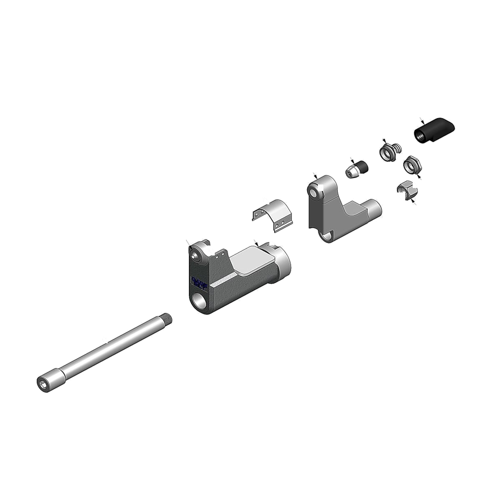 מבט מפורק מספר 2 על רכיבי ראש הסמרור Gage Bilt SB06-204D-37OS - Exploded component view 2 of Gage Bilt SB06-204D-37OS nose assembly