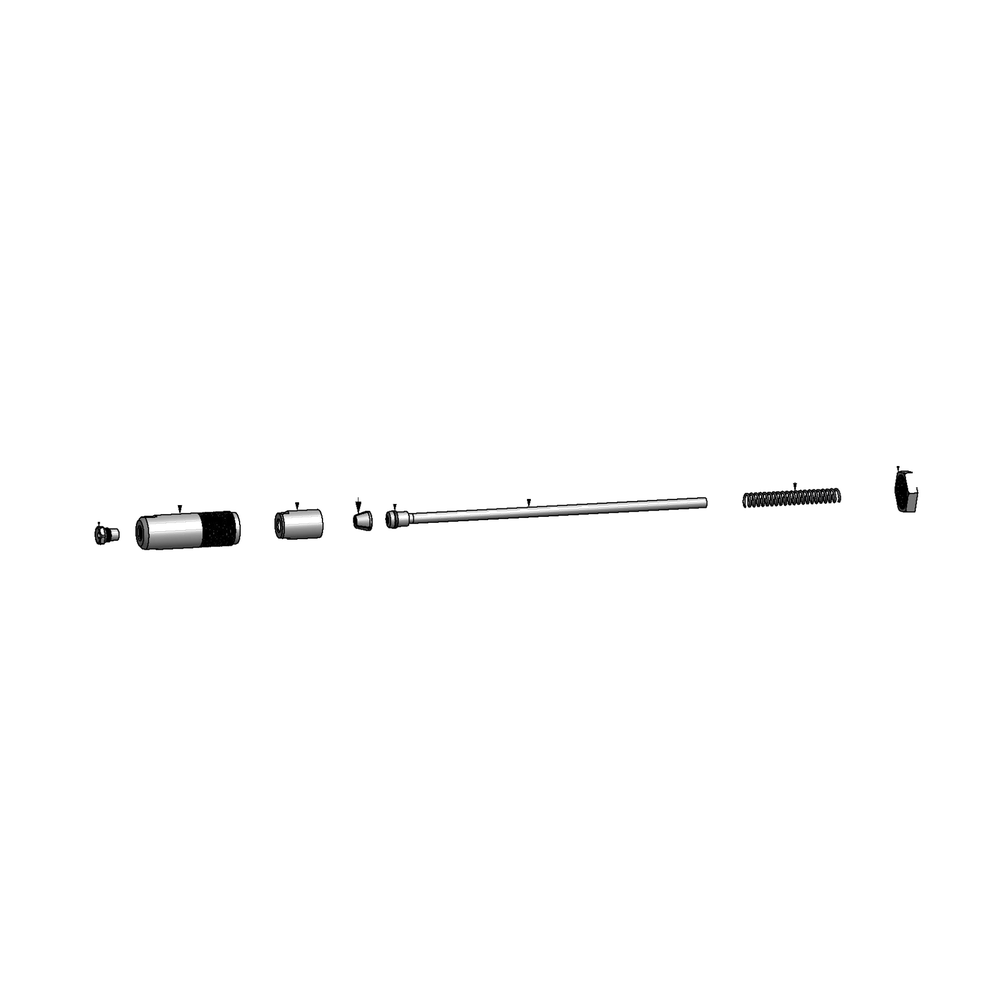 מבט מפורק מספר 2 על רכיבי ראש הסמרור Gage Bilt 8TLR-734A-20SRV - Exploded component view 2 of Gage Bilt 8TLR-734A-20SRV nose assembly