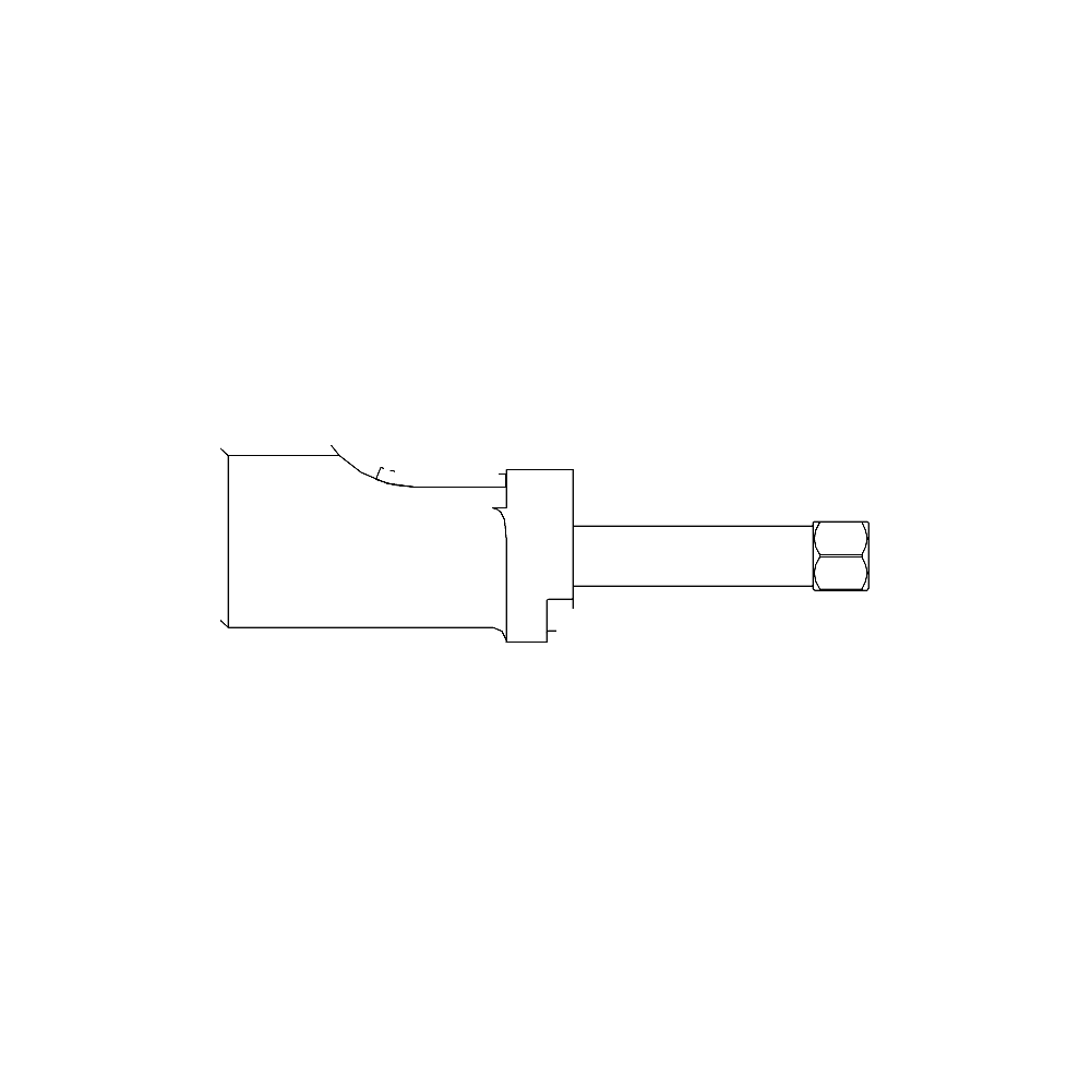 תצוגת מוצר נקייה של ראש סמרור Gage Bilt 6KT-204D-27OS על רקע לבן - Clean product view of Gage Bilt 6KT-204D-27OS nose assembly on a white background