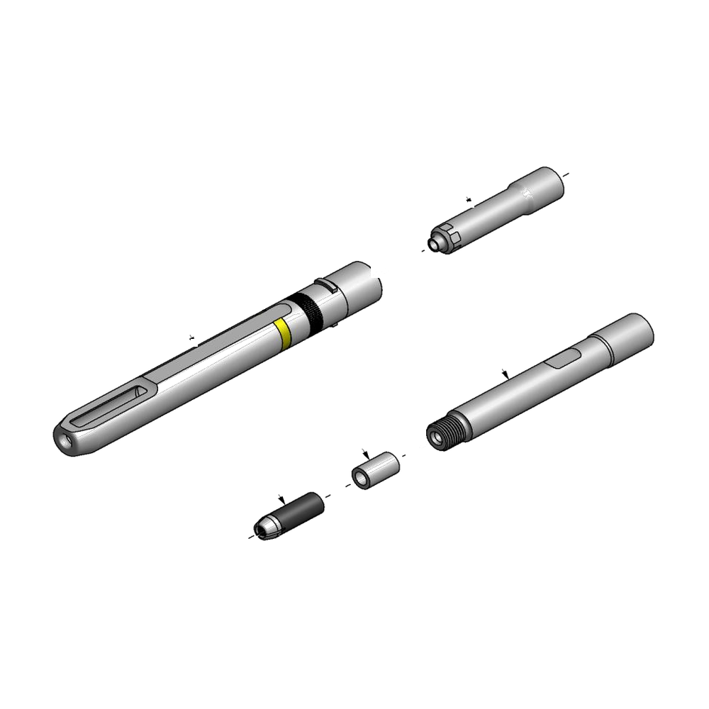 מבט מפורק מספר 2 על רכיבי ראש הסמרור Gage Bilt LGP06-731-53CN - Exploded component view 2 of Gage Bilt LGP06-731-53CN nose assembly