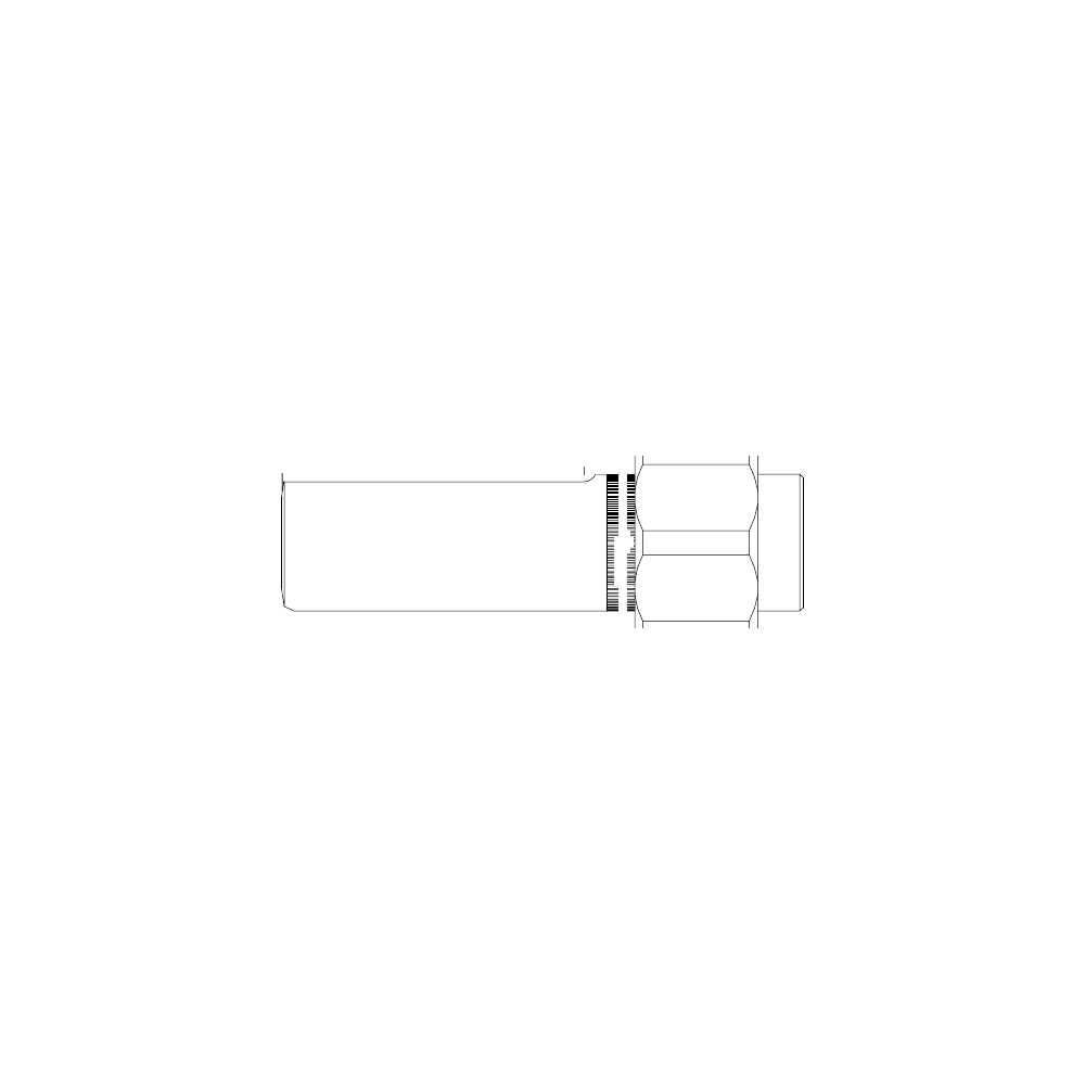תצוגת מוצר נקייה של ראש סמרור Gage Bilt NAS1012-353B-23 על רקע לבן - Clean product view of Gage Bilt NAS1012-353B-23 nose assembly on a white background
