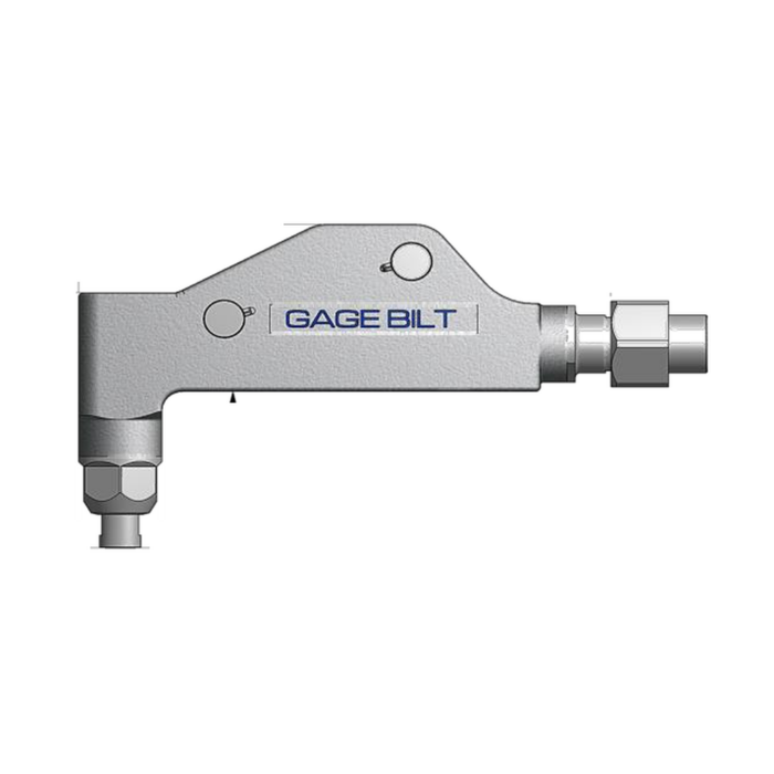 תצוגת מוצר נקייה של ראש סמרור Gage Bilt UBR08-713B-58RA על רקע לבן - Clean product view of Gage Bilt UBR08-713B-58RA nose assembly on a white background