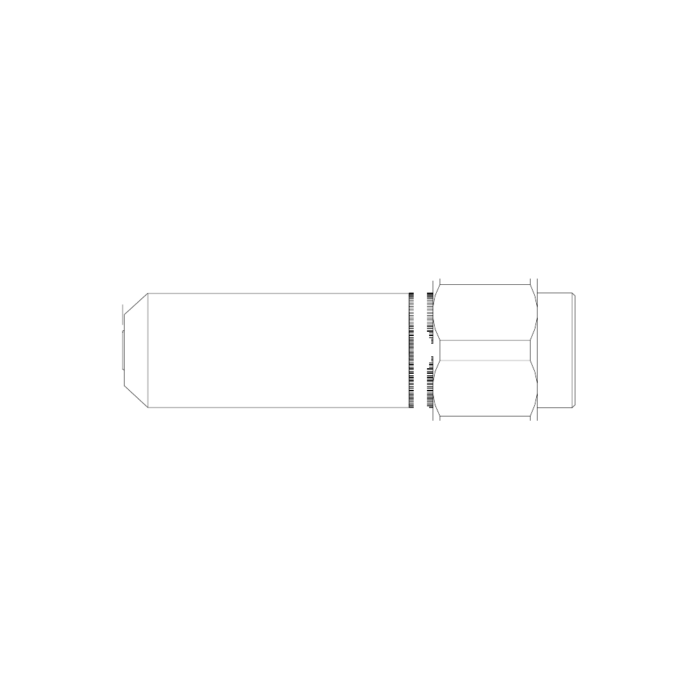 תצוגת מוצר נקייה של ראש סמרור Gage Bilt UBB10-4801A-28 על רקע לבן - Clean product view of Gage Bilt UBB10-4801A-28 nose assembly on a white background