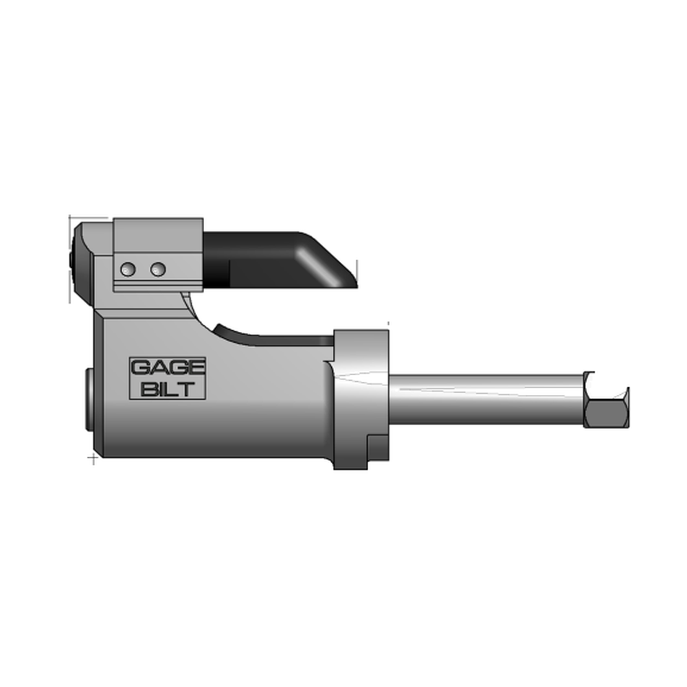 תצוגת מוצר נקייה של ראש סמרור Gage Bilt MBC05-204D-27OS על רקע לבן - Clean product view of Gage Bilt MBC05-204D-27OS nose assembly on a white background