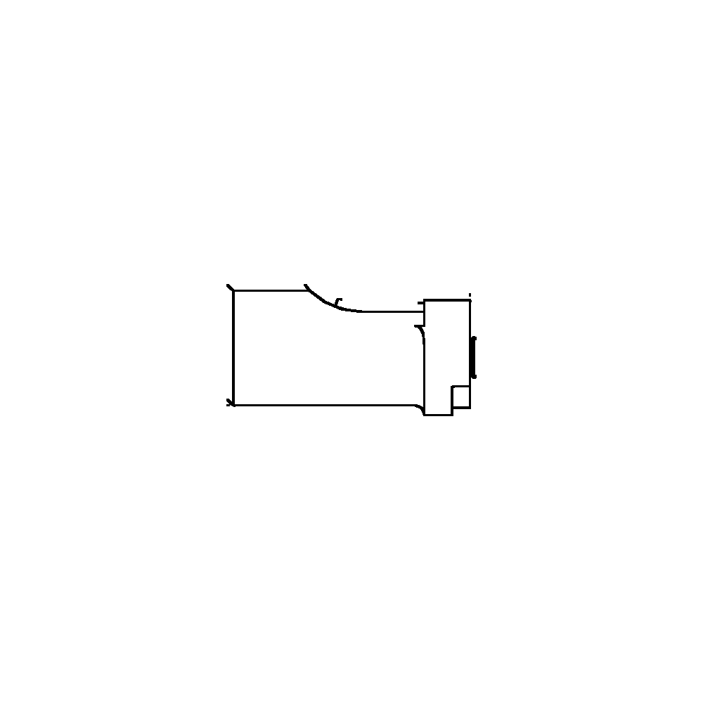 תצוגת מוצר נקייה של ראש סמרור Gage Bilt SMLS-206G-27OS על רקע לבן - Clean product view of Gage Bilt SMLS-206G-27OS nose assembly on a white background