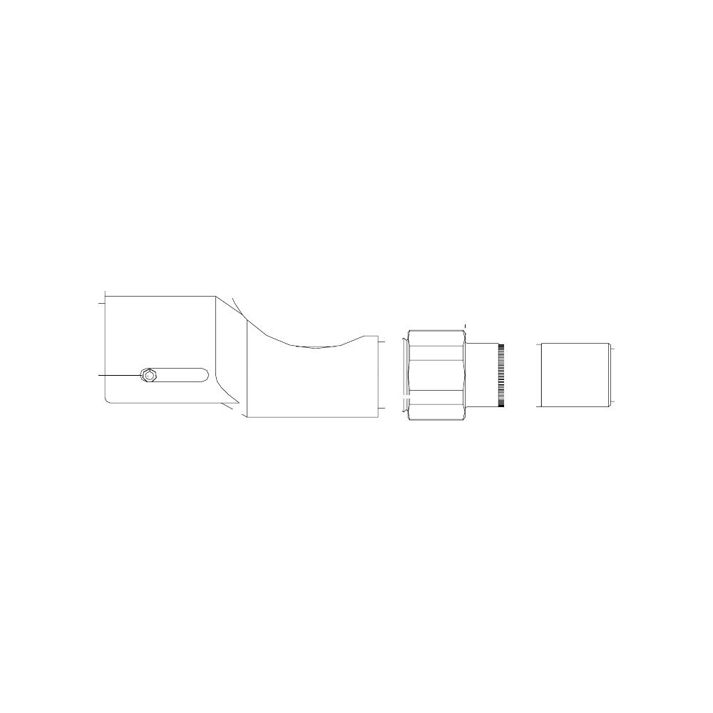 תצוגת מוצר נקייה של ראש סמרור Gage Bilt 456MAX-751NN-43OS על רקע לבן - Clean product view of Gage Bilt 456MAX-751NN-43OS nose assembly on a white background