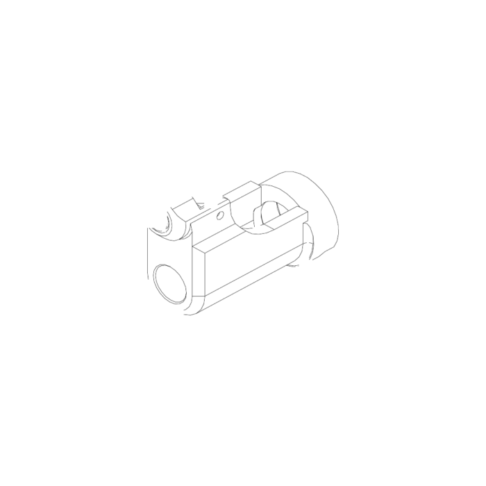 תצוגת מוצר נקייה של ראש סמרור Gage Bilt MB-204-27OS על רקע לבן - Clean product view of Gage Bilt MB-204-27OS nose assembly on a white background