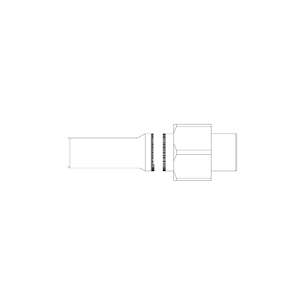 תצוגת מוצר נקייה של ראש סמרור Gage Bilt MS-752B-20 על רקע לבן - Clean product view of Gage Bilt MS-752B-20 nose assembly on a white background