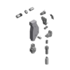 מבט מפורק מספר 2 על רכיבי ראש הסמרור Gage Bilt SB05-751C-54RA - Exploded component view 2 of Gage Bilt SB05-751C-54RA nose assembly