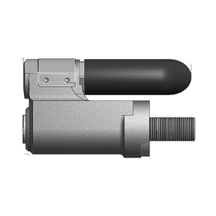 תצוגת מוצר נקייה של ראש סמרור Gage Bilt MLGP8-208B-31 על רקע לבן - Clean product view of Gage Bilt MLGP8-208B-31 nose assembly on a white background