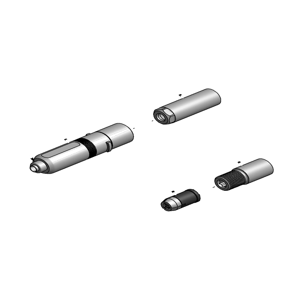 מבט מפורק מספר 2 על רכיבי ראש הסמרור Gage Bilt ASP10-713-20 - Exploded component view 2 of Gage Bilt ASP10-713-20 nose assembly