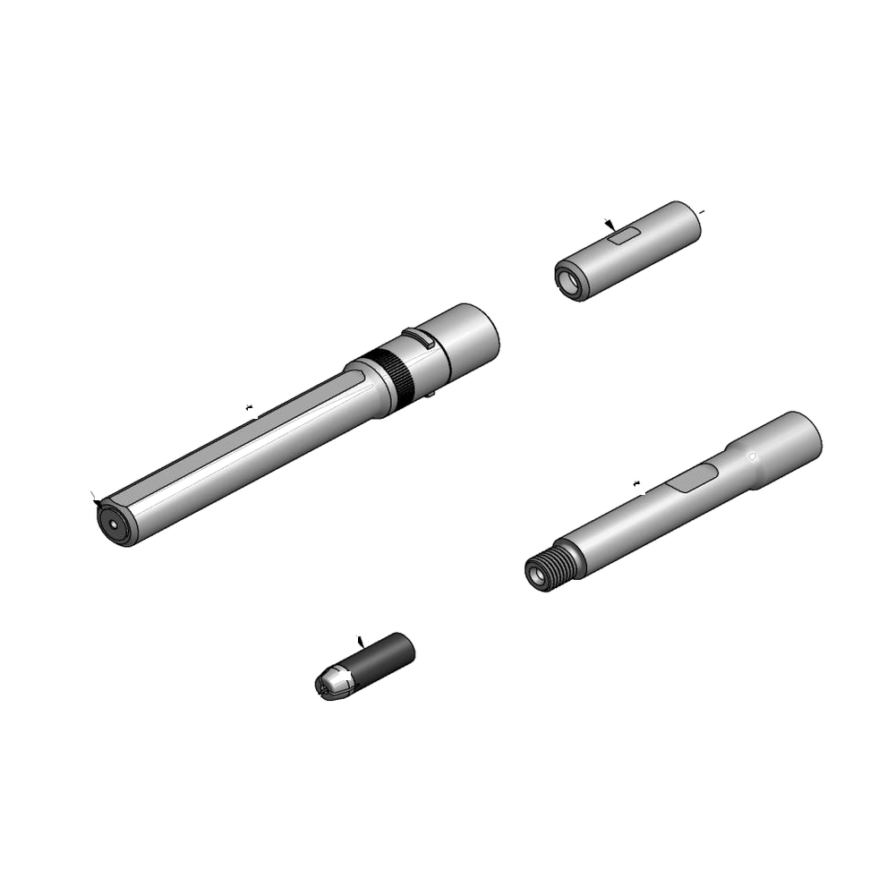 מבט מפורק מספר 2 על רכיבי ראש הסמרור Gage Bilt UBR04-752C-45 - Exploded component view 2 of Gage Bilt UBR04-752C-45 nose assembly
